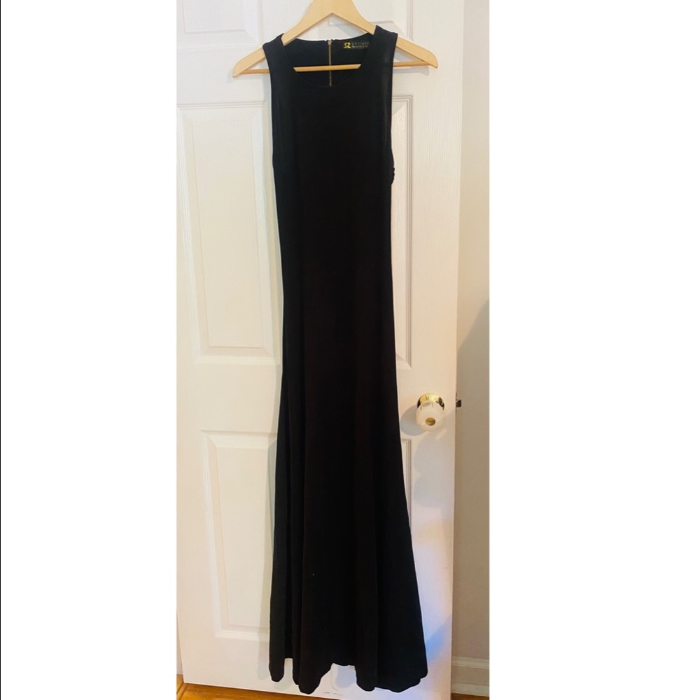 Perfect style by shez, long black cut-out dress, size: M
